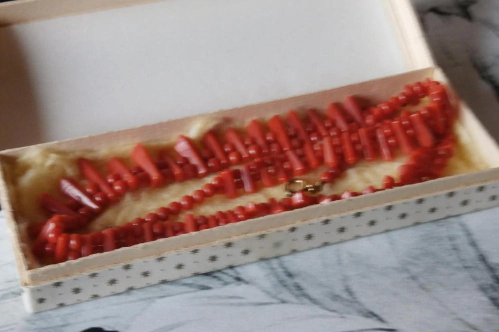Starožitný náhrdelník s mořskými korály