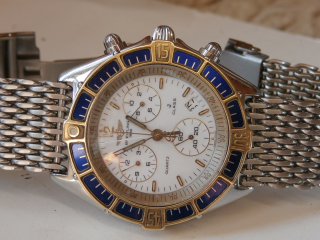 Hodinky BREITLING J CLASS zlato 18K + ocel  CHRONOGRAF A53067