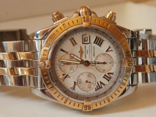 Hodinky BREITLING chronomat automatik A13356 18K zlato a ocel